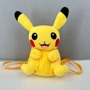 Pokemon Pikachu Plush Backpack Shoulder Bag & Backpack For Kids 24" Straps